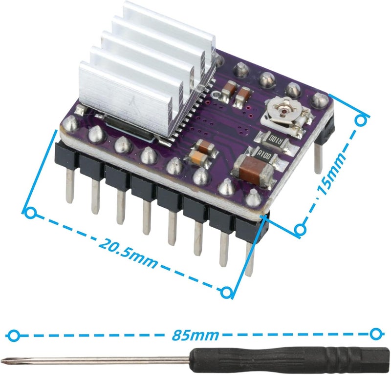 MTDELE 5Pcs Stepper Motor Driver Module Compatible with for DRV8825 3D Printer Ramps 1.4 StepStick - Image 2